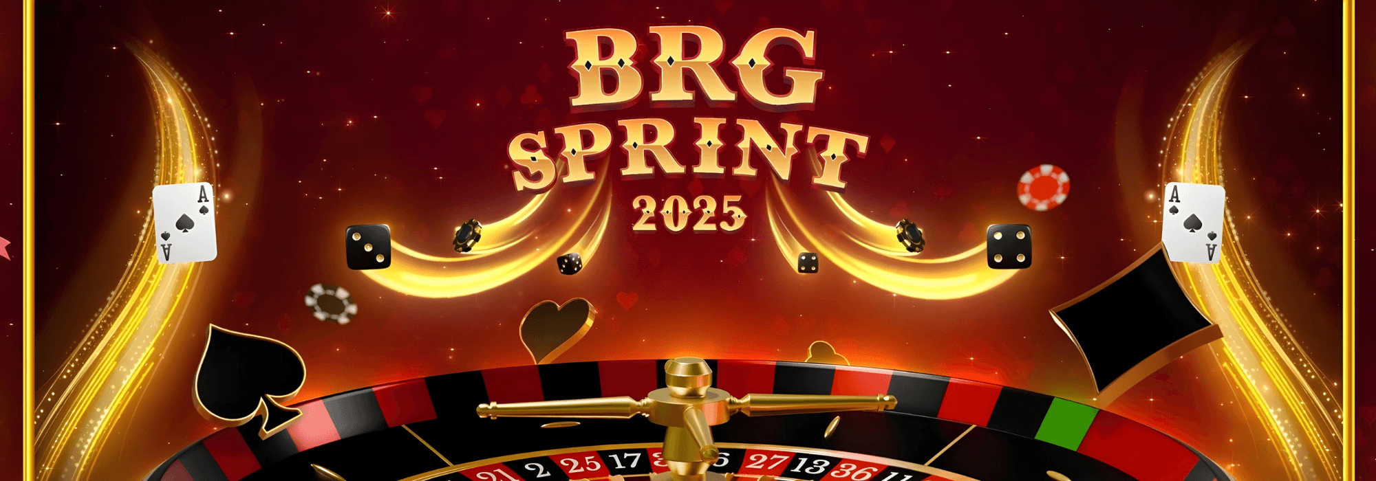 High Stakes Celebration: Red & Gold Casino Stage