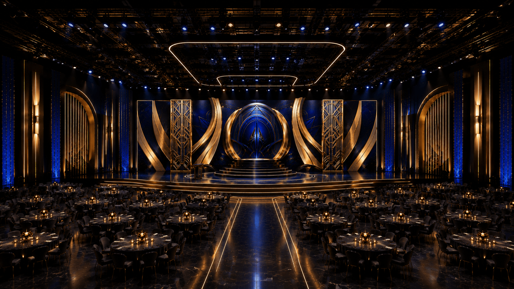 Royal Blue Luxe Stage