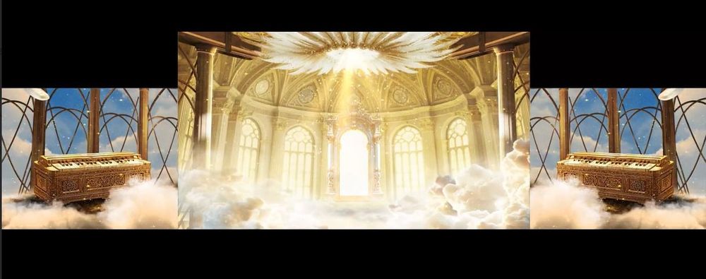 Heavenly Hall Backdrop