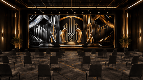 Black Gold Gala Stage