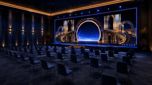 Royal Blue Arch Stage