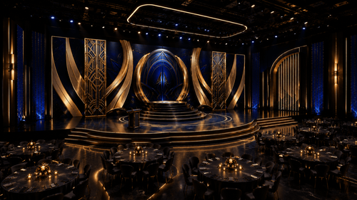 Royal Blue Luxe Stage