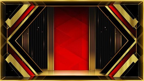 Black Red Premium Stage Backdrop
